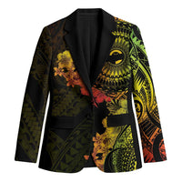 Vanuatu Blazer Hibisus Polynesian Pattern Reggae - Polynesian Pride