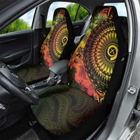 Vanuatu Car Seat Cover Hibisus Polynesian Pattern Reggae - Polynesian Pride