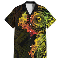 Vanuatu Family Matching Tank Maxi Dress and Hawaiian Shirt Hibisus Polynesian Pattern Reggae - Polynesian Pride