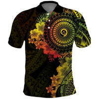 Vanuatu Polo Shirt Hibisus Polynesian Pattern Reggae LT14 Reggae - Polynesian Pride