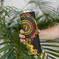 Vanuatu Skinny Tumbler Hibisus Polynesian Pattern Reggae - Polynesian Pride