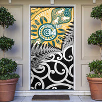 New Zealand Australia Rugby Door Cover Wallabies Aboriginal All Black Maori Tiki Together - Polynesian Pride