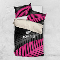 New Zealand Silver Fern Rugby Custom Bedding Set 2025 All Black Go Champions - Polynesian Pride