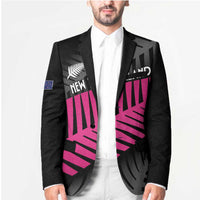 New Zealand Silver Fern Rugby Custom Blazer 2025 All Black Go Champions - Polynesian Pride