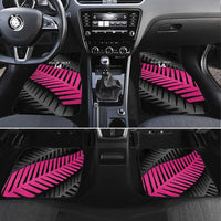 New Zealand Silver Fern Rugby Custom Car Mats 2025 All Black Go Champions LT14 Set 4pcs Black - Polynesian Pride