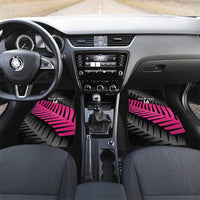 New Zealand Silver Fern Rugby Custom Car Mats 2025 All Black Go Champions LT14 Set 2pcs - Front Black - Polynesian Pride