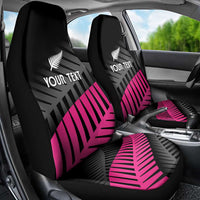 New Zealand Silver Fern Rugby Custom Car Seat Cover 2025 All Black Go Champions - Polynesian Pride