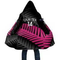 New Zealand Silver Fern Rugby Custom Cloak 2025 All Black Go Champions LT14 Unisex Black - Polynesian Pride