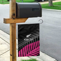 New Zealand Silver Fern Rugby Custom Garden Flag 2025 All Black Go Champions - Polynesian Pride
