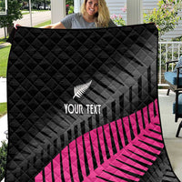New Zealand Silver Fern Rugby Custom Quilt 2025 All Black Go Champions - Polynesian Pride