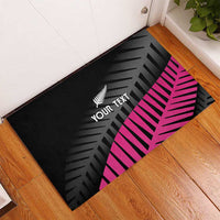 New Zealand Silver Fern Rugby Custom Rubber Doormat 2025 All Black Go Champions - Polynesian Pride