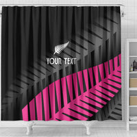 New Zealand Silver Fern Rugby Custom Shower Curtain 2025 All Black Go Champions - Polynesian Pride