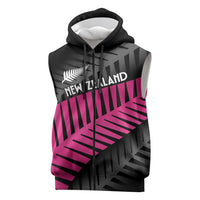 New Zealand Silver Fern Rugby Custom Sleeveless Zip Hoodie 2025 All Black Go Champions - Polynesian Pride