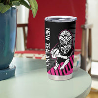 New Zealand Silver Fern Rugby Custom Tumbler Cup 2025 All Black Go Champions - Polynesian Pride