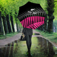 New Zealand Silver Fern Rugby Custom Umbrella 2025 All Black Go Champions LT14 - Polynesian Pride