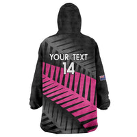 New Zealand Silver Fern Rugby Custom Wearable Blanket Hoodie 2025 All Black Go Champions - Polynesian Pride