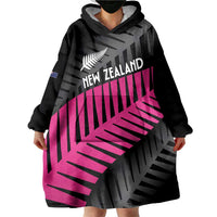 New Zealand Silver Fern Rugby Custom Wearable Blanket Hoodie 2025 All Black Go Champions - Polynesian Pride