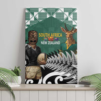 New Zealand South Africa Rugby Canvas Wall Art Springboks Kente All Black Maori Together - Polynesian Pride