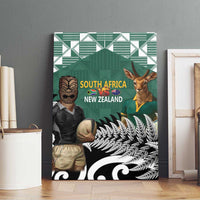New Zealand South Africa Rugby Canvas Wall Art Springboks Kente All Black Maori Together - Polynesian Pride