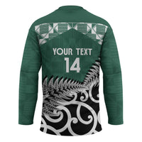 New Zealand South Africa Rugby Custom Hockey Jersey Springboks Kente All Black Maori Together - Polynesian Pride