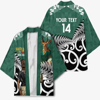 New Zealand South Africa Rugby Custom Kimono Springboks Kente All Black Maori Together - Polynesian Pride