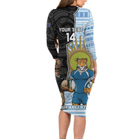 New Zealand Argentina Rugby Custom Family Matching Long Sleeve Bodycon Dress and Hawaiian Shirt 2025 Los Pumas All Black Together - Polynesian Pride