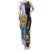 New Zealand Argentina Rugby Custom Family Matching Tank Maxi Dress and Hawaiian Shirt 2025 Los Pumas All Black Together - Polynesian Pride