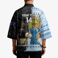 New Zealand Argentina Rugby Custom Kimono 2025 Los Pumas All Black Together - Polynesian Pride