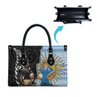 New Zealand Argentina Rugby Leather Bag 2025 Los Pumas All Black Together - Polynesian Pride