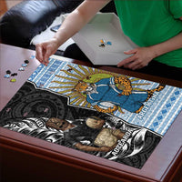 New Zealand Argentina Rugby Puzzle 2025 Los Pumas All Black Together - Polynesian Pride