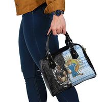 New Zealand Argentina Rugby Shoulder Handbag 2025 Los Pumas All Black Together - Polynesian Pride