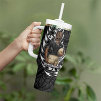 New Zealand Argentina Rugby Tumbler With Handle 2025 Los Pumas All Black Together - Polynesian Pride