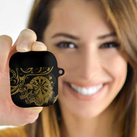 New Zealand Darts AirPods Case Skull In Dart We Trust Maori Pattern - Polynesian Pride