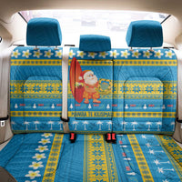 Tuvalu Christmas Back Car Seat Cover Cute Santa Manuia te Kilisimasi - Polynesian Pride