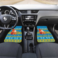 Tuvalu Christmas Car Mats Cute Santa Manuia te Kilisimasi - Polynesian Pride
