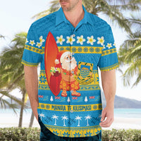 Tuvalu Christmas Hawaiian Shirt Cute Santa Manuia te Kilisimasi - Polynesian Pride