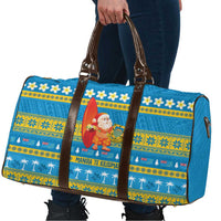 Tuvalu Christmas Travel Bag Cute Santa Manuia te Kilisimasi - Polynesian Pride
