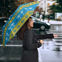 Tuvalu Christmas Umbrella Cute Santa Manuia te Kilisimasi LT14 - Polynesian Pride