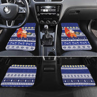Nauru Christmas Car Mats Cute Santa Coat Of Arms Merry Xmas - Polynesian Pride