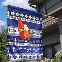 Nauru Christmas Garden Flag Cute Santa Coat Of Arms Merry Xmas - Polynesian Pride