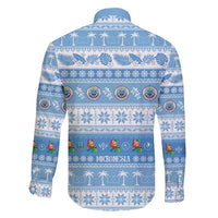 FSM Christmas Family Matching Long Sleeve Bodycon Dress and Hawaiian Shirt Merry Xmas Federated States of Micronesia - Polynesian Pride
