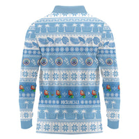 FSM Christmas Long Sleeve Polo Shirt Merry Xmas Federated States of Micronesia - Polynesian Pride