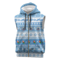 FSM Christmas Sleeveless Zip Hoodie Merry Xmas Federated States of Micronesia - Polynesian Pride