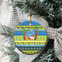 Palau Christmas Ceramic Ornament Chilling Santa Ungil Kurismas - Polynesian Pride