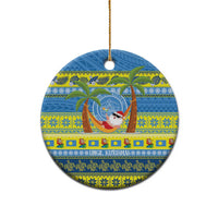 Palau Christmas Ceramic Ornament Chilling Santa Ungil Kurismas - Polynesian Pride