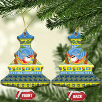 Palau Christmas Ceramic Ornament Chilling Santa Ungil Kurismas - Polynesian Pride