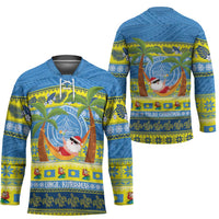 Palau Christmas Hockey Jersey Chilling Santa Ungil Kurismas LT14 - Polynesian Pride