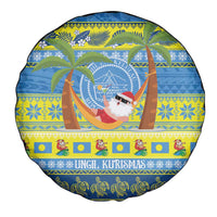Palau Christmas Spare Tire Cover Chilling Santa Ungil Kurismas - Polynesian Pride