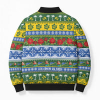 Solomon Islands Christmas Bomber Puffer Jacket The Solomons Melanesian Meri Krismas LT14 - Polynesian Pride