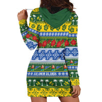 Solomon Islands Christmas Hoodie Dress The Solomons Melanesian Meri Krismas - Polynesian Pride